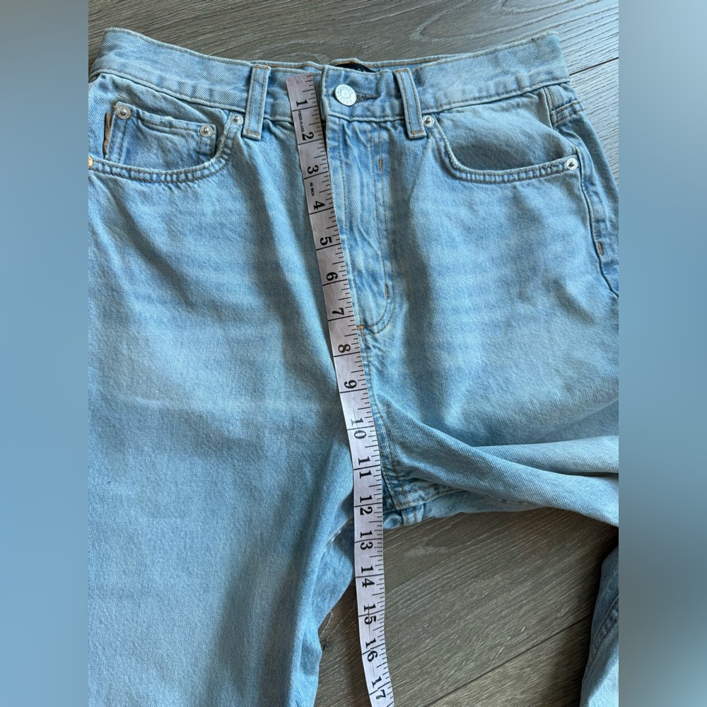 ASOS Tall Straight Light Blue Jeans 26 - Picture 6 of 8